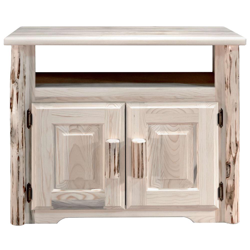 Montana Collection Utility Stand, Clear Lacquer Finish. Picture 1
