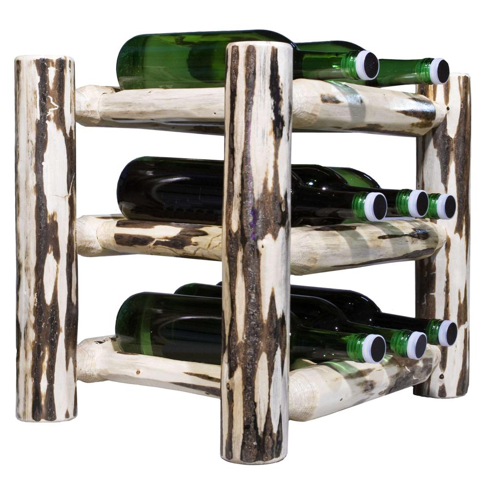 Montana Collection Countertop Wine Rack, Clear Lacquer Finish. The main picture.