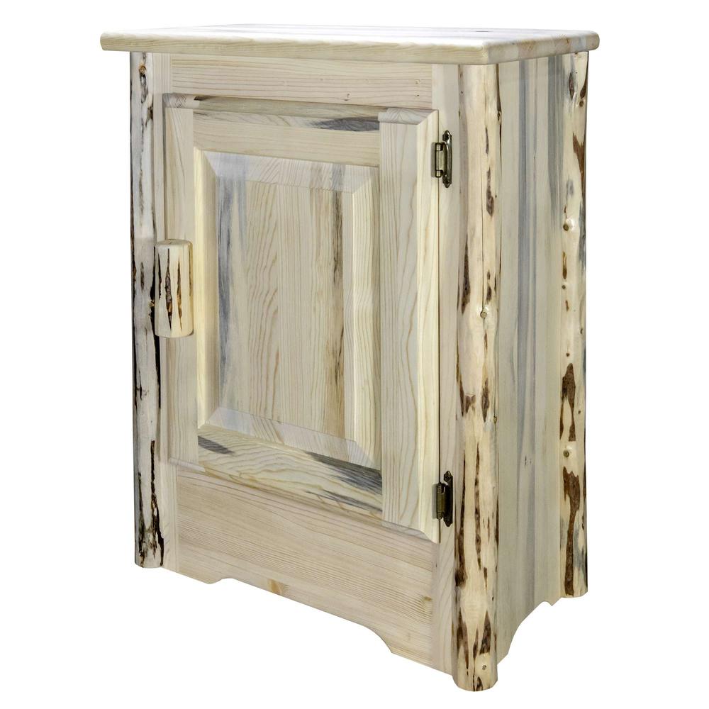 Montana Collection Accent Cabinet, Right Hinged, Clear Lacquer Finish. Picture 3