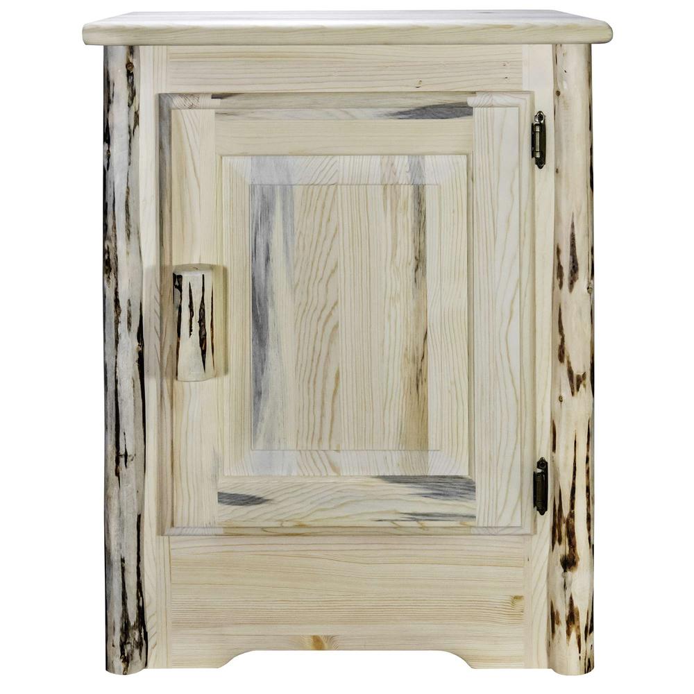 Montana Collection Accent Cabinet, Right Hinged, Clear Lacquer Finish. Picture 2