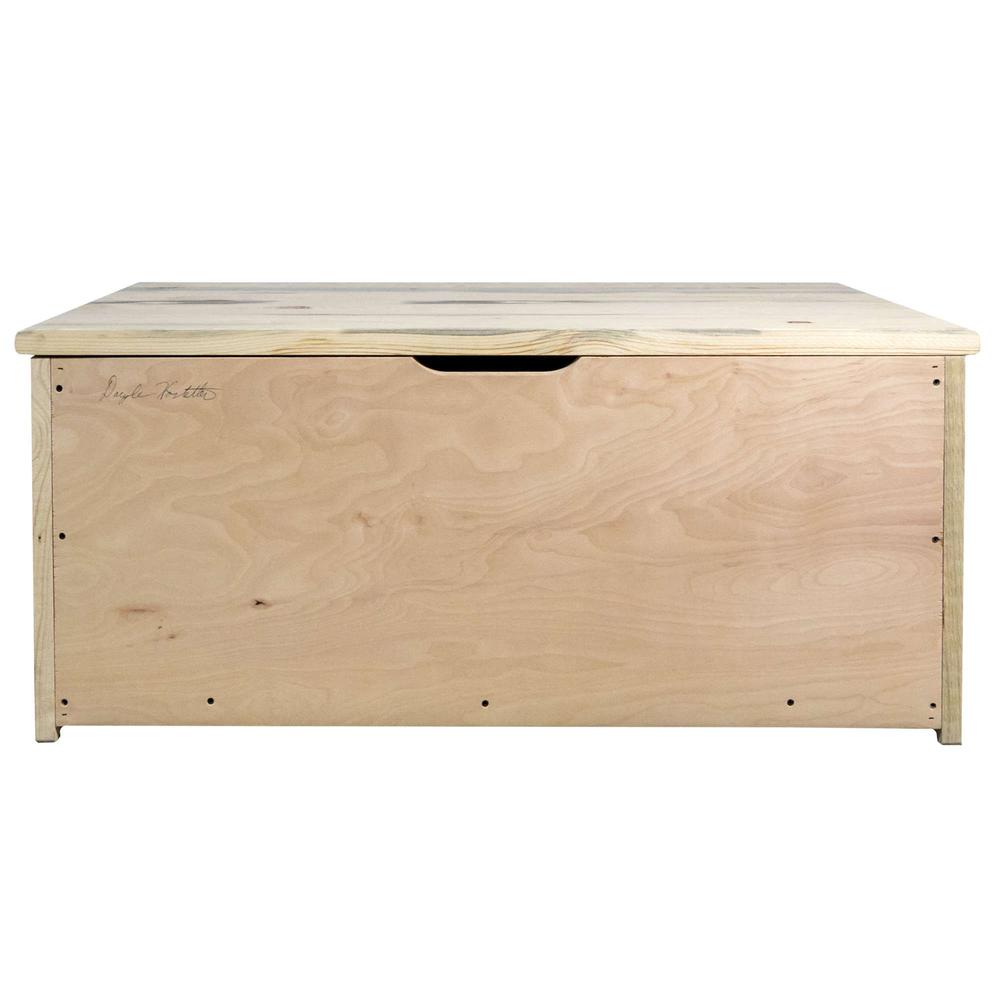 Homestead Collection Small Blanket Chest, Clear Lacquer Finish. Picture 5