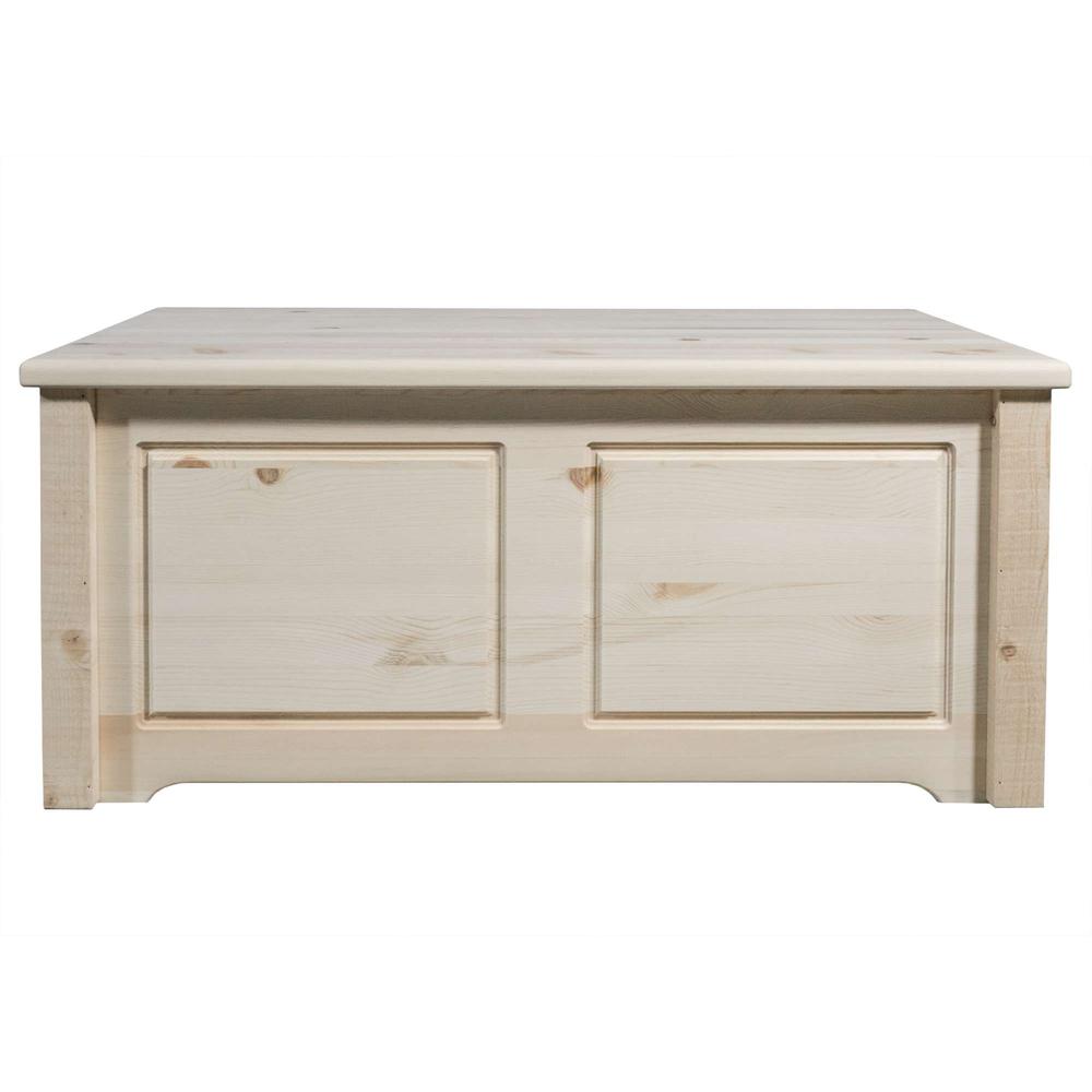 Homestead Collection Small Blanket Chest, Clear Lacquer Finish. Picture 2