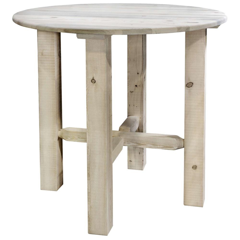 Homestead Collection Bistro Table, Clear Lacquer Finish. Picture 4