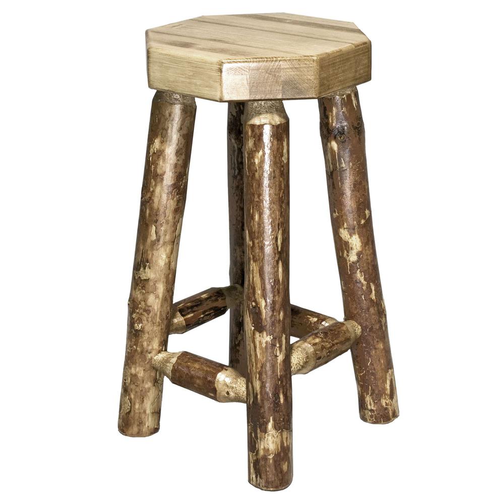 Glacier Country Collection Counter Height Backless Barstool. Picture 2