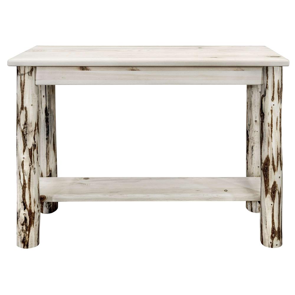Montana Collection Console Table w/ Shelf, Clear Lacquer Finish. Picture 2