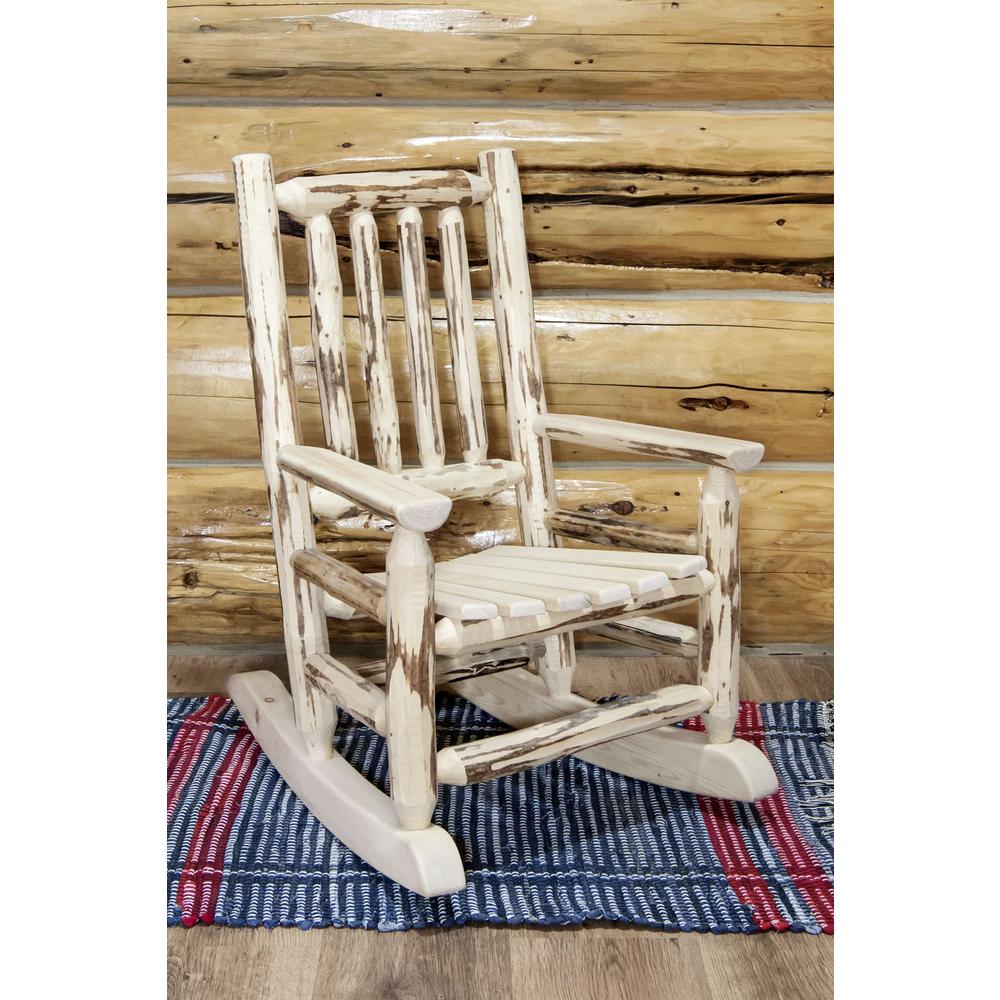 Montana Collection Child's Rocker, Clear Lacquer Finish. Picture 4