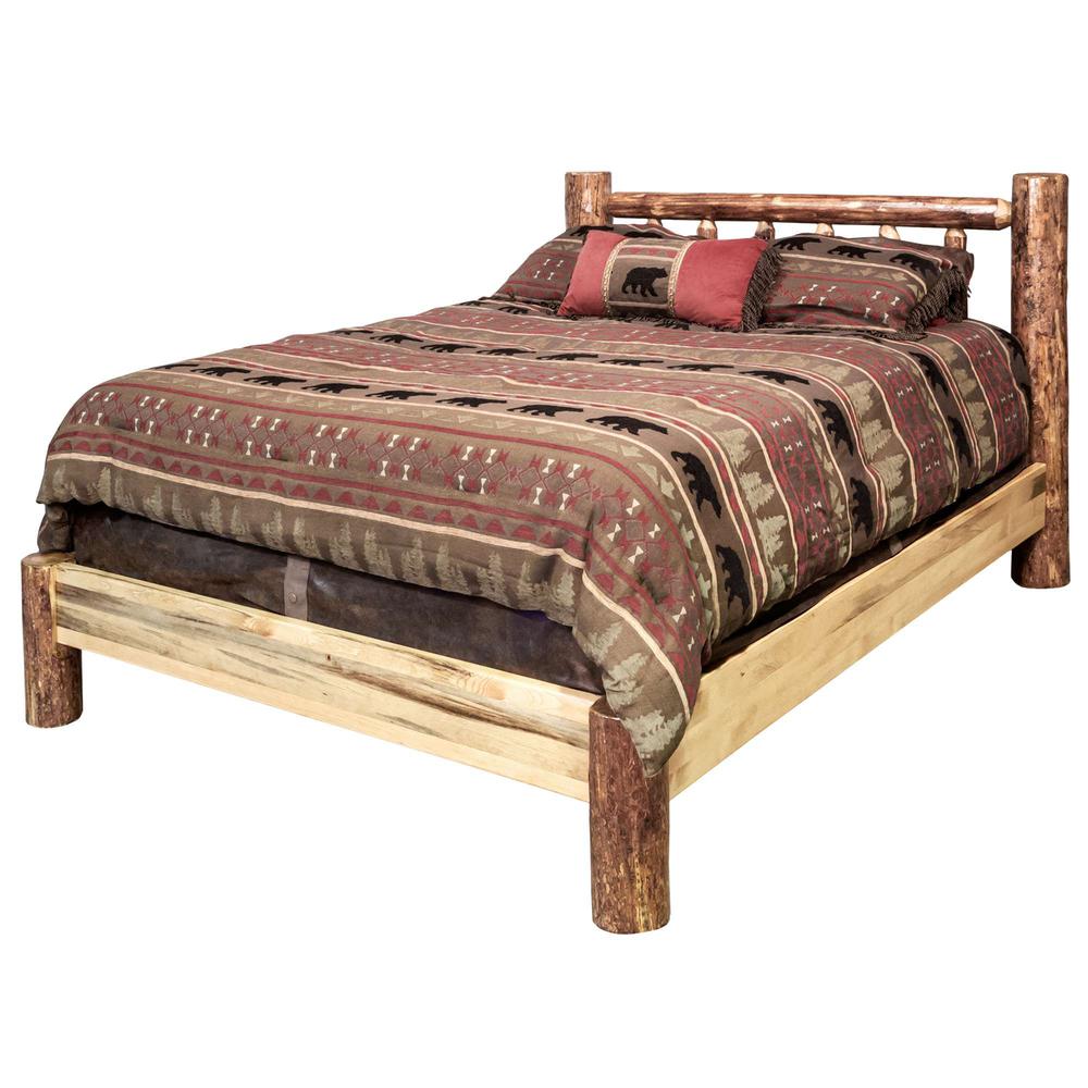 Glacier Country Collection King Platform Bed. Picture 3