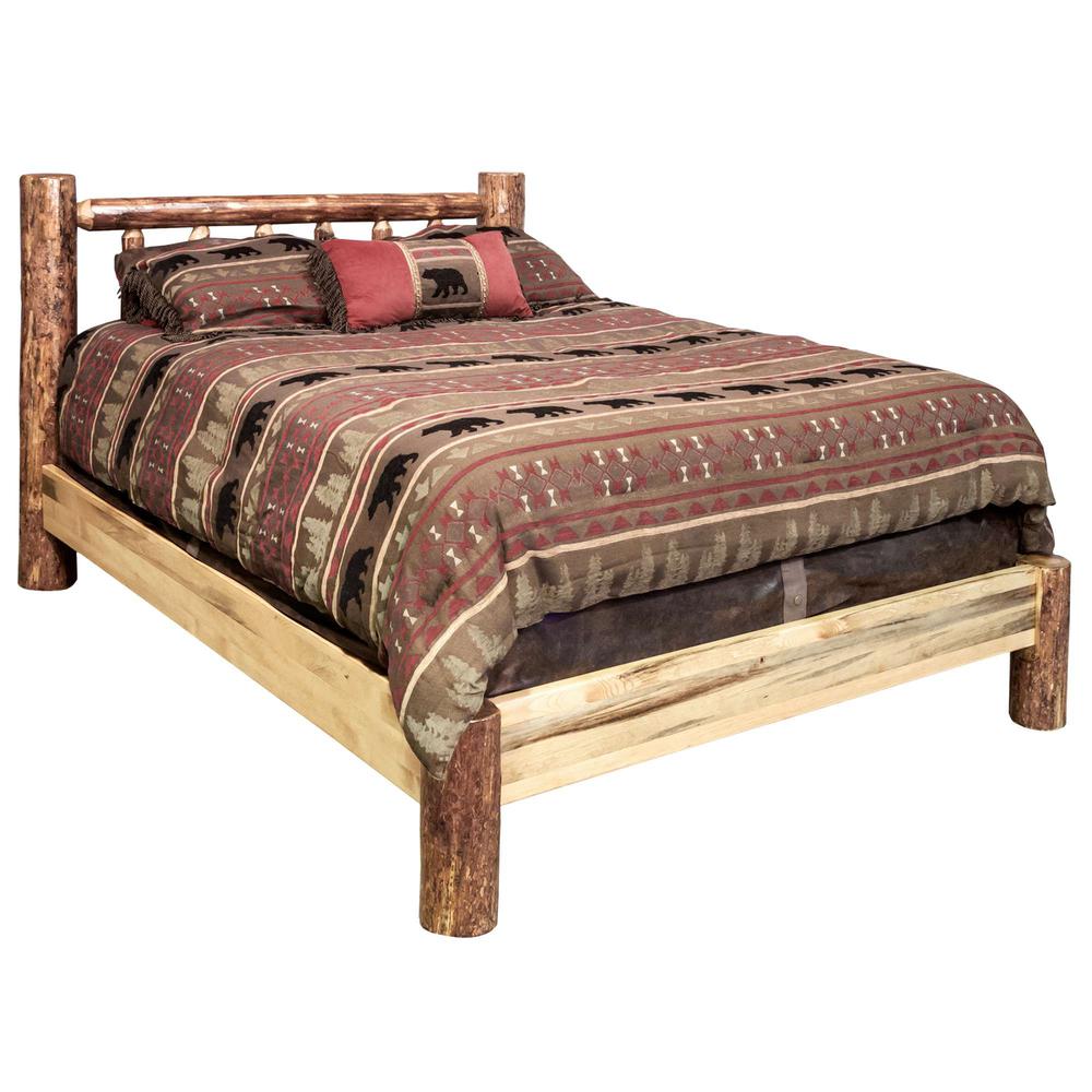 Glacier Country Collection King Platform Bed. Picture 1