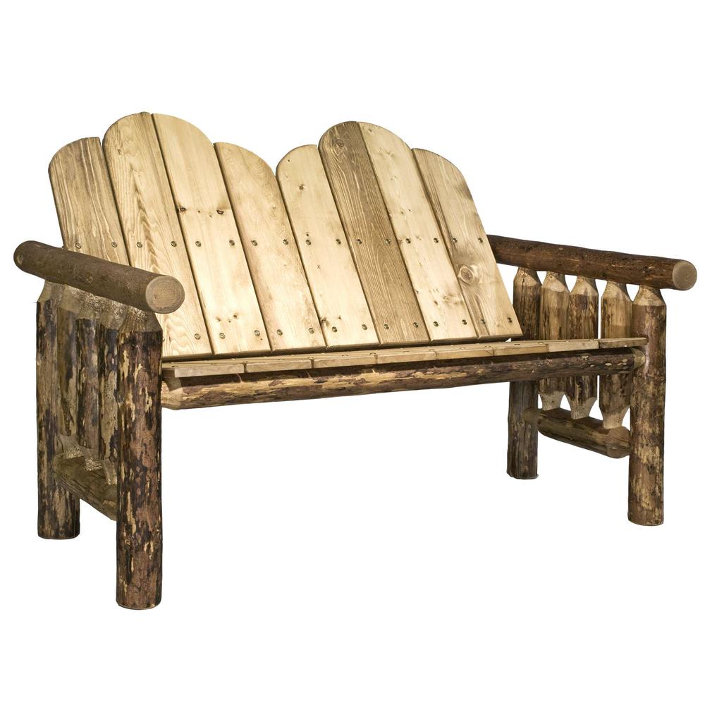 Glacier Country Collection Deck Bench, Exterior Stain Finish. Picture 1