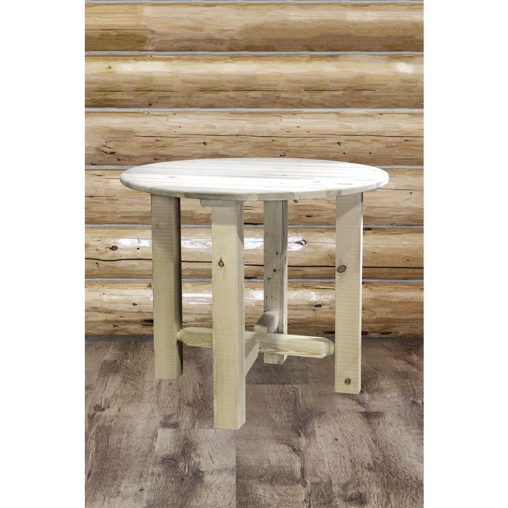 Homestead Collection Counter Height Bistro Table, Clear Lacquer Finish. Picture 5