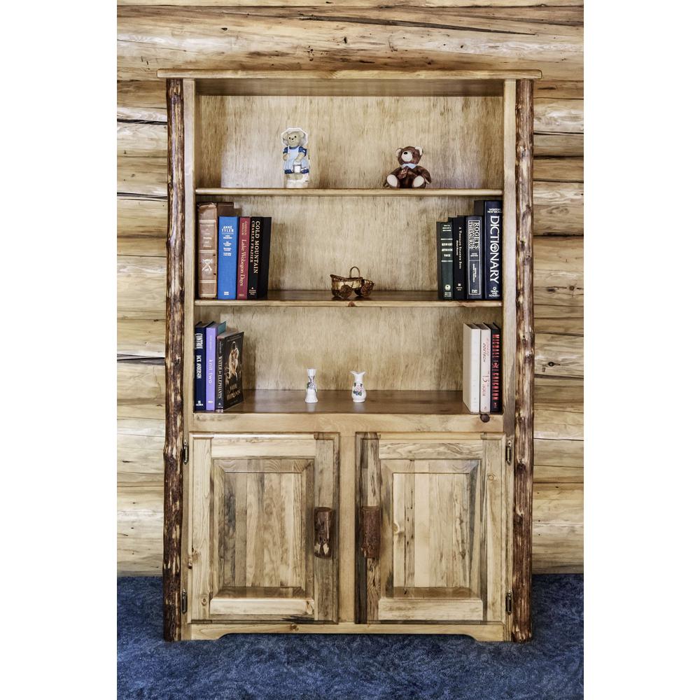 Glacier Country Collection Bookcase with Storage. Picture 3