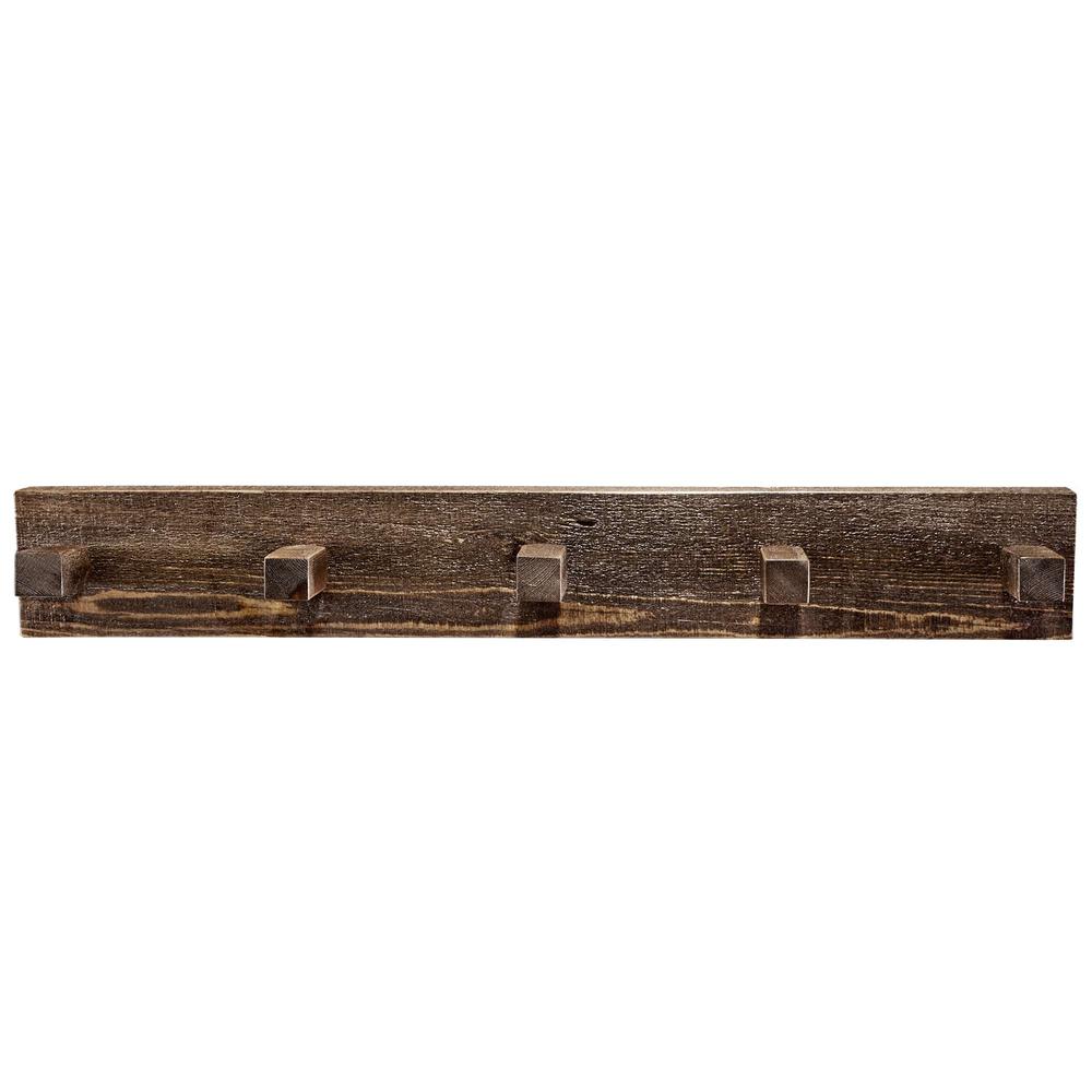 Homestead Collection Coat Rack, 3 Foot, Stain & Clear Lacquer Finish. Picture 1