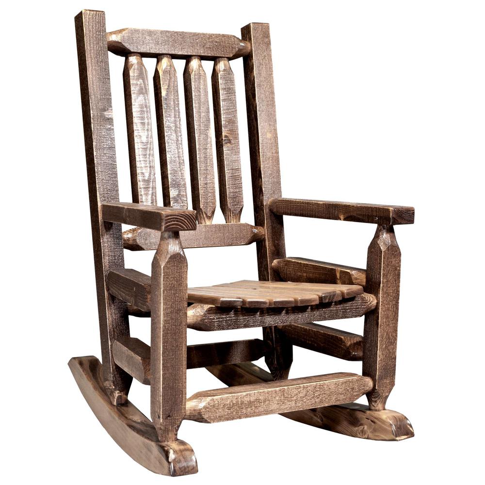 Homestead Collection Child's Rocker, Stain & Clear Lacquer Finish. Picture 1