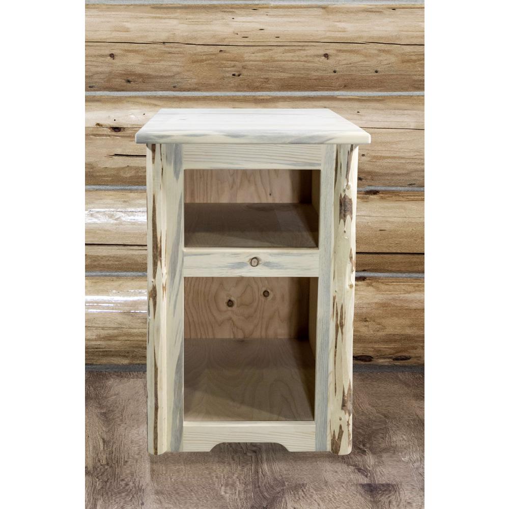 Montana Collection End Table, Clear Lacquer Finish. Picture 4