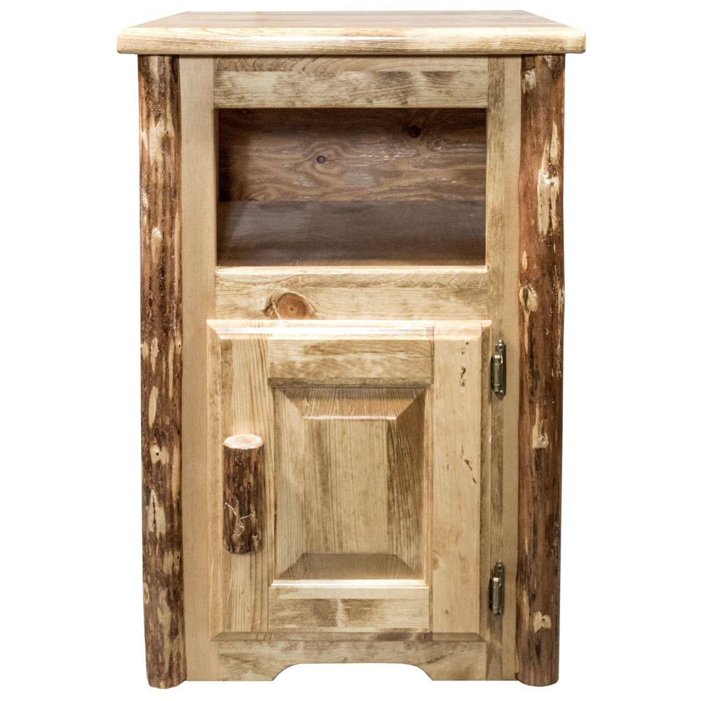 Glacier Country Collection End Table w/ Door, Right Hinged. Picture 2