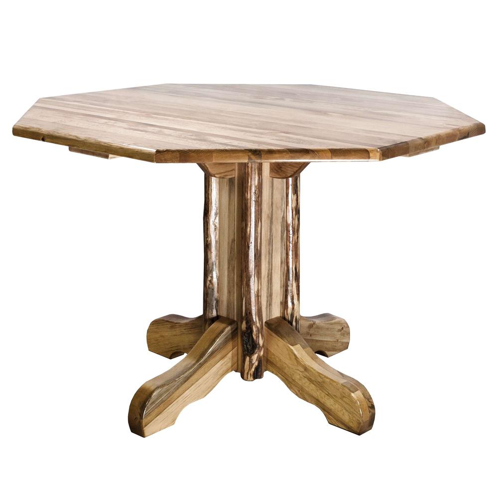 Glacier Country Collection Center Pedestal Table. Picture 1