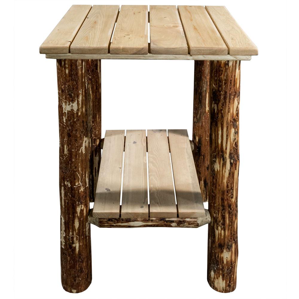 Glacier Country Collection Exterior End Table, Exterior Stain Finish. Picture 2
