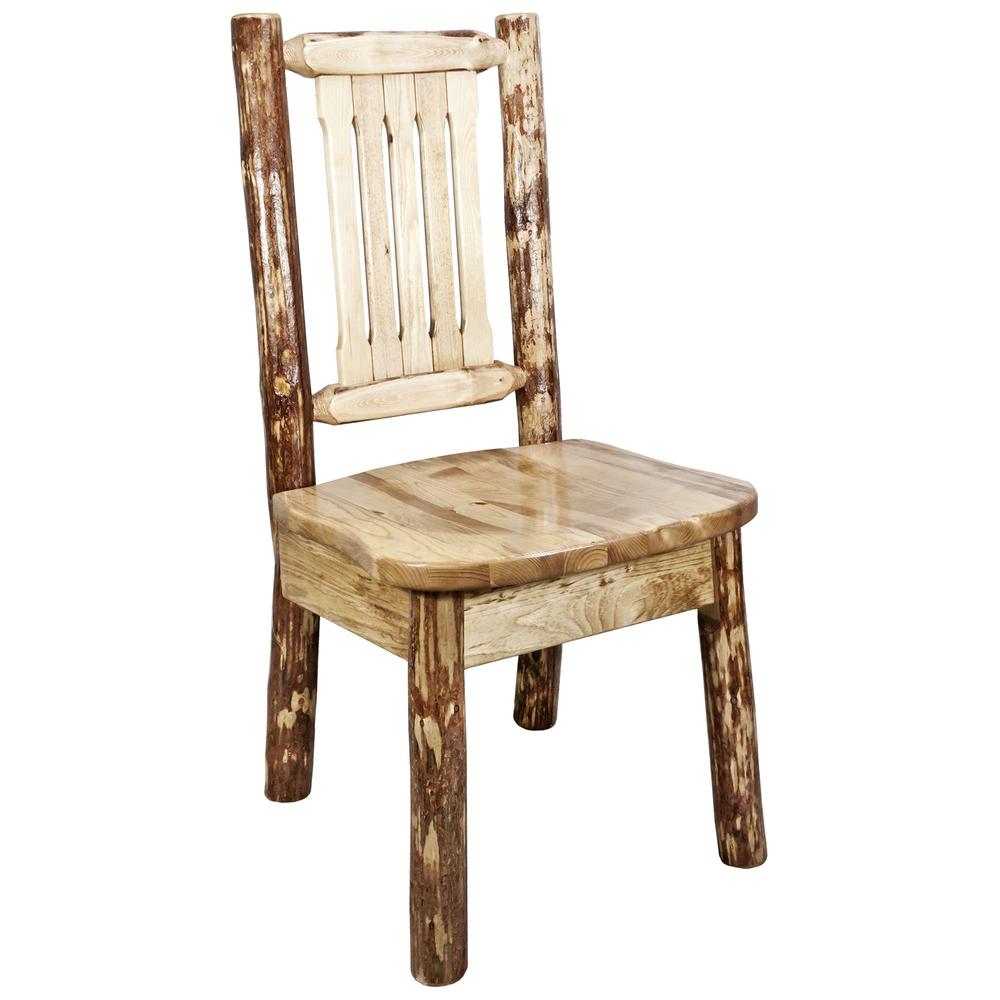 Glacier Country Collection Side Chair w/ Ergonomic Wooden Seat. Picture 1