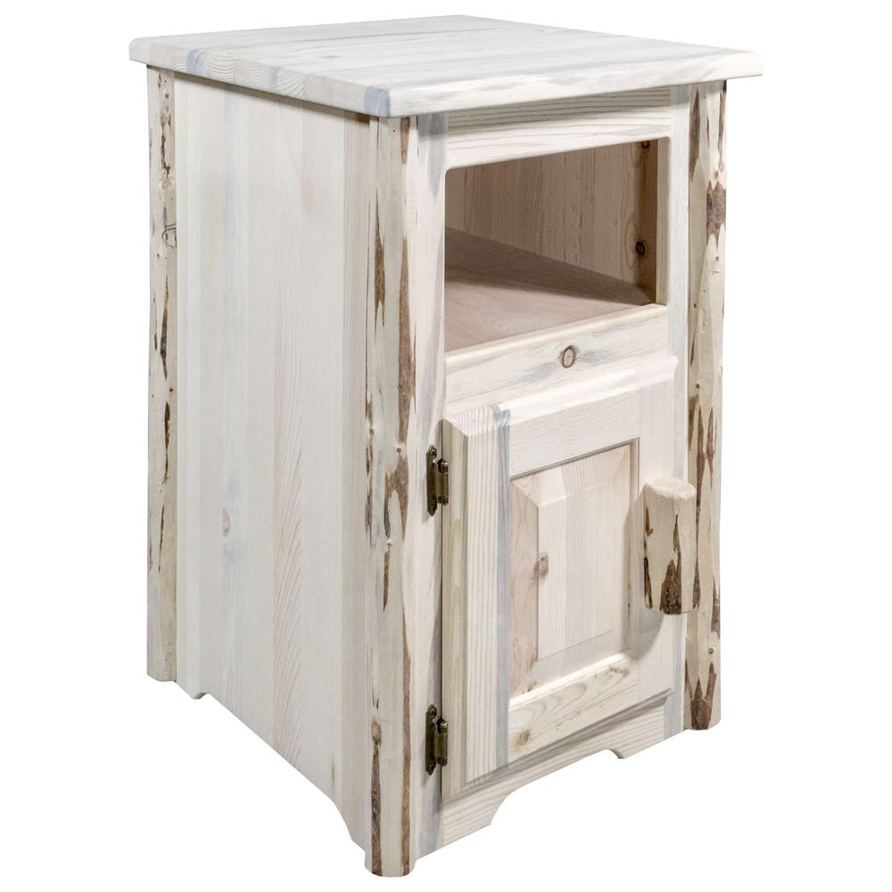 Montana Collection End Table w/ Door, Left Hinged, Ready to Finish. Picture 1