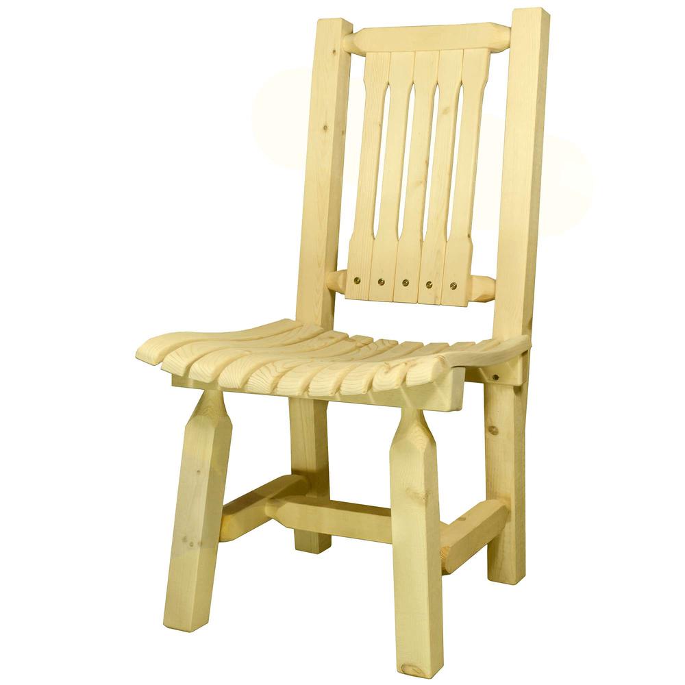 Homestead Collection Patio Chair, Clear Exterior Finish. Picture 3