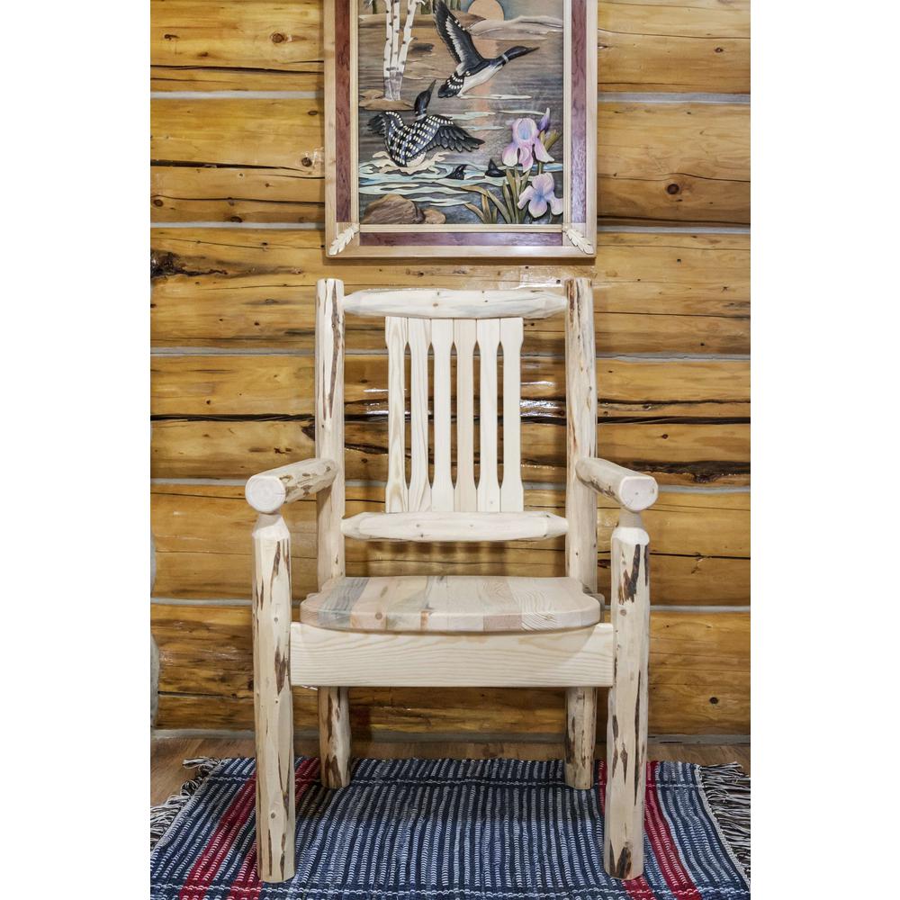 Montana Collection Captain's Chair, Ready to Finish w/ Ergonomic Wooden Seat. Picture 6