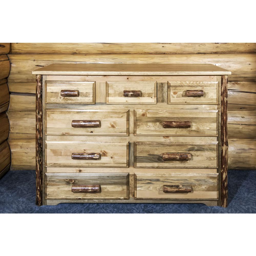 Glacier Country Collection 9 Drawer Dresser. Picture 6