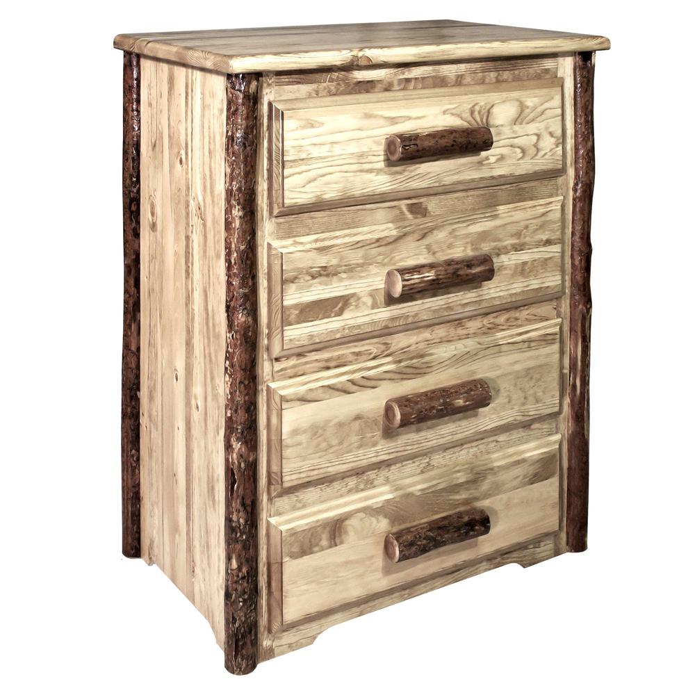 Glacier Country Collection 4 Drawer Chest of Drawers. Picture 1