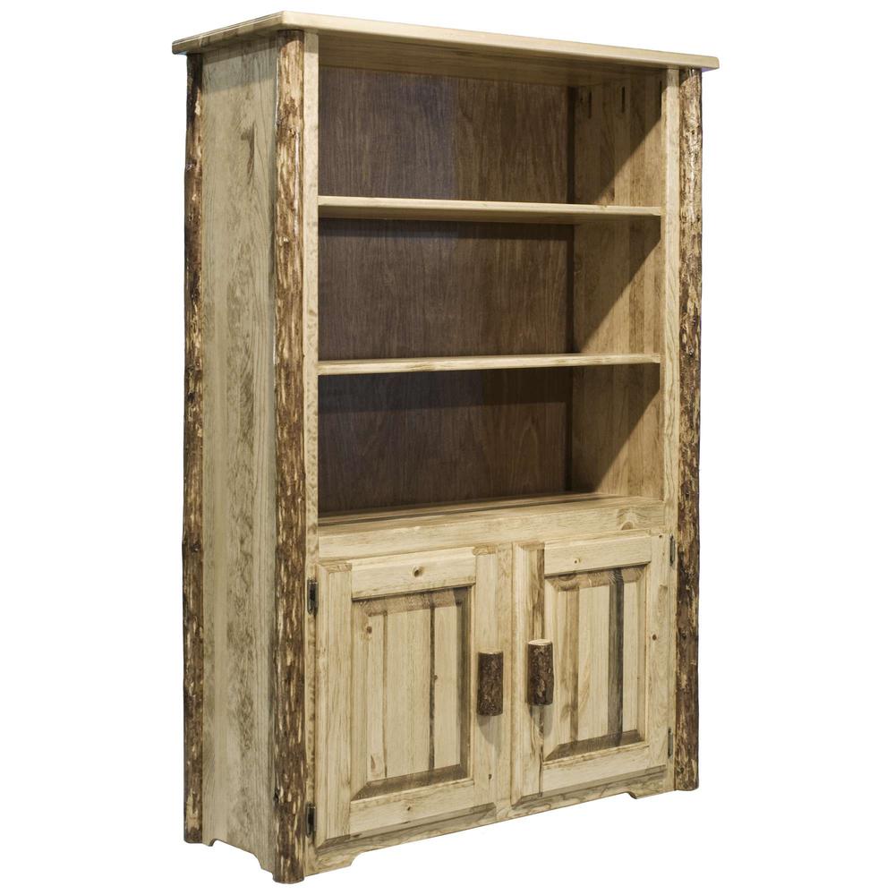 Glacier Country Collection Bookcase with Storage. Picture 1