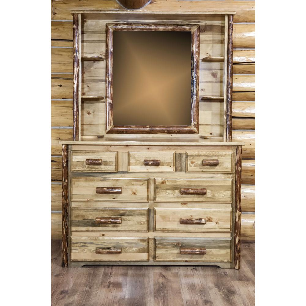 Glacier Country Collection 9 Drawer Dresser. Picture 8