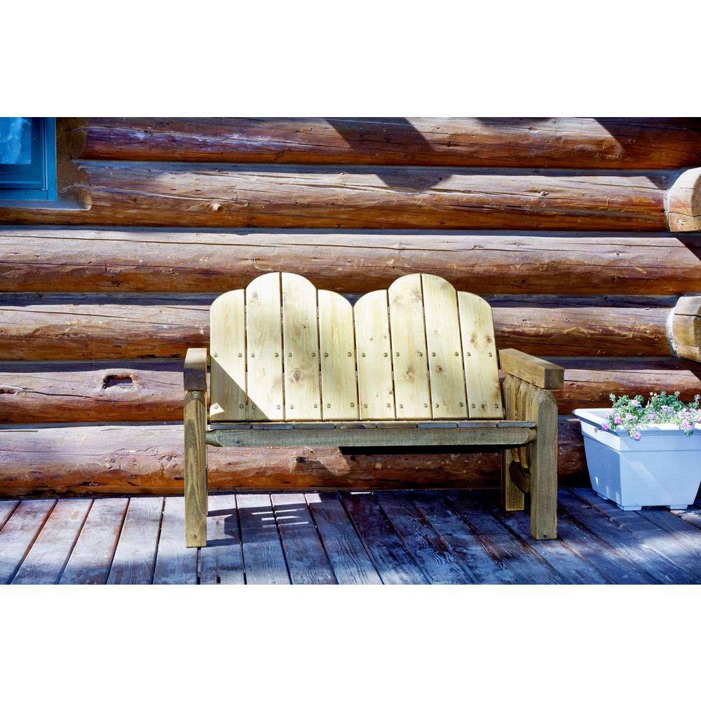 Homestead Collection Deck Bench, Exterior Stain Finish. Picture 5