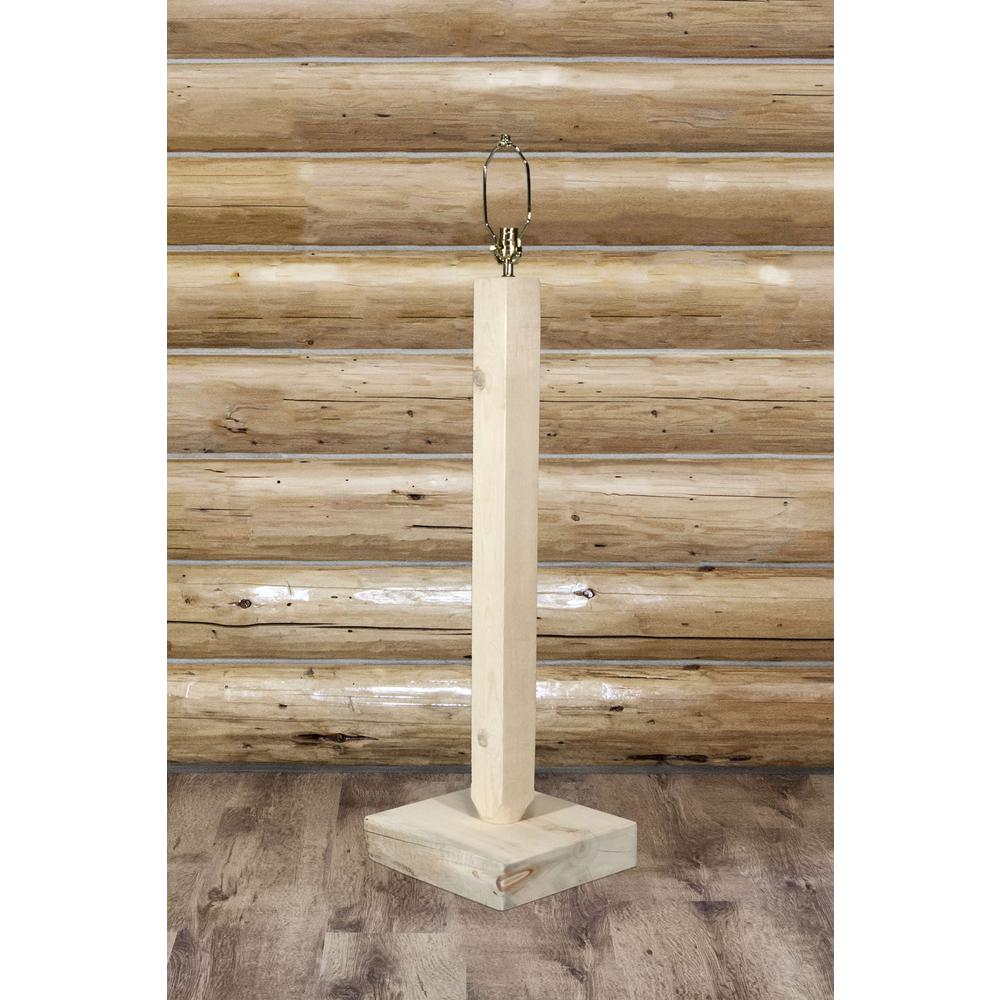 Homestead Collection Floor Lamp, Clear Lacquer Finish. Picture 5