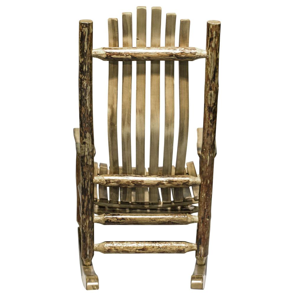 Glacier Country Collection Adult Log Rocker. Picture 5