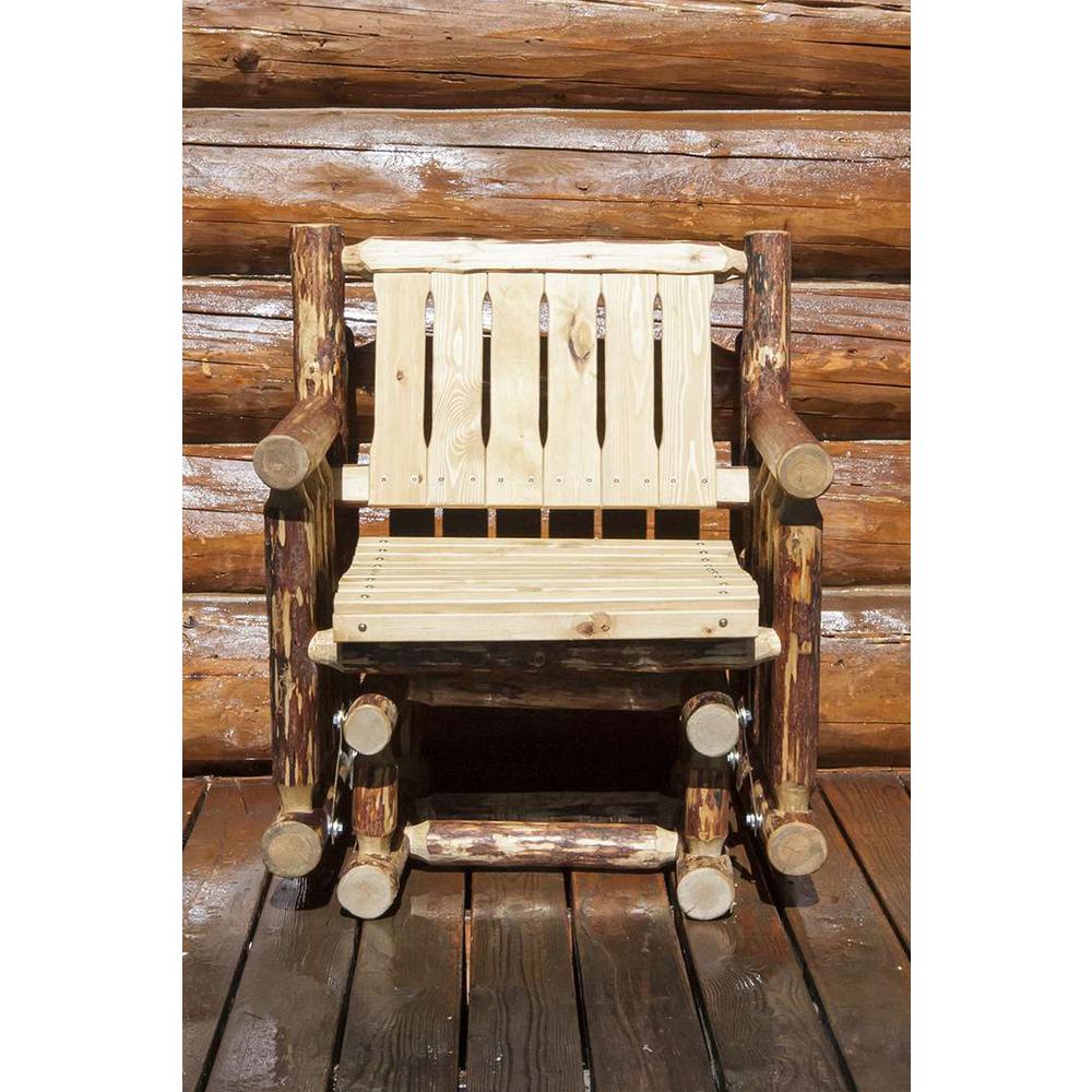 Glacier Country Collection Single Seat Glider, Exterior Stain Finish. Picture 4
