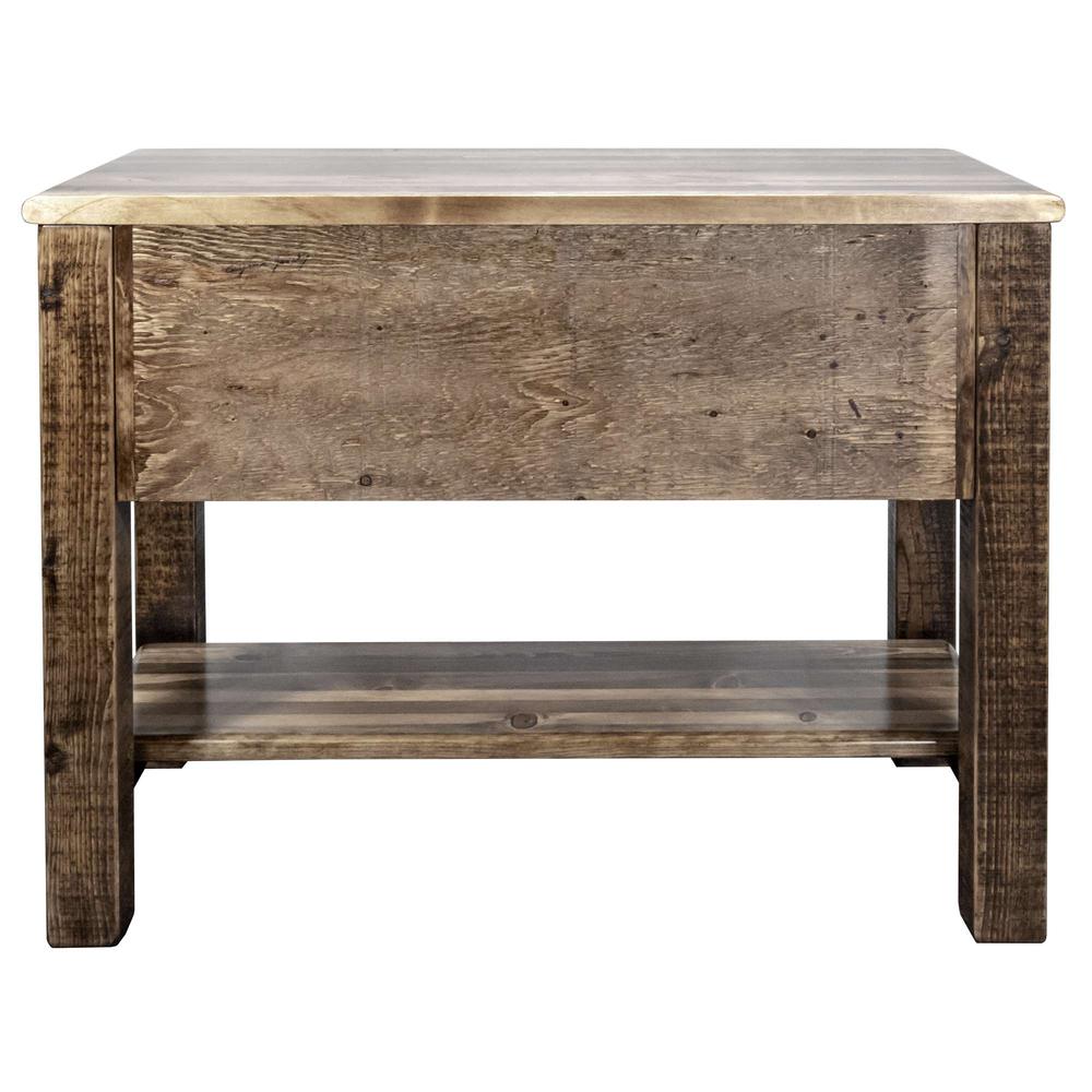 Homestead Collection Console Table w/ 2 Drawers, Stain & Clear Lacquer Finish. Picture 5