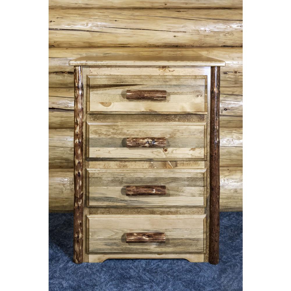 Glacier Country Collection 4 Drawer Chest of Drawers. Picture 5