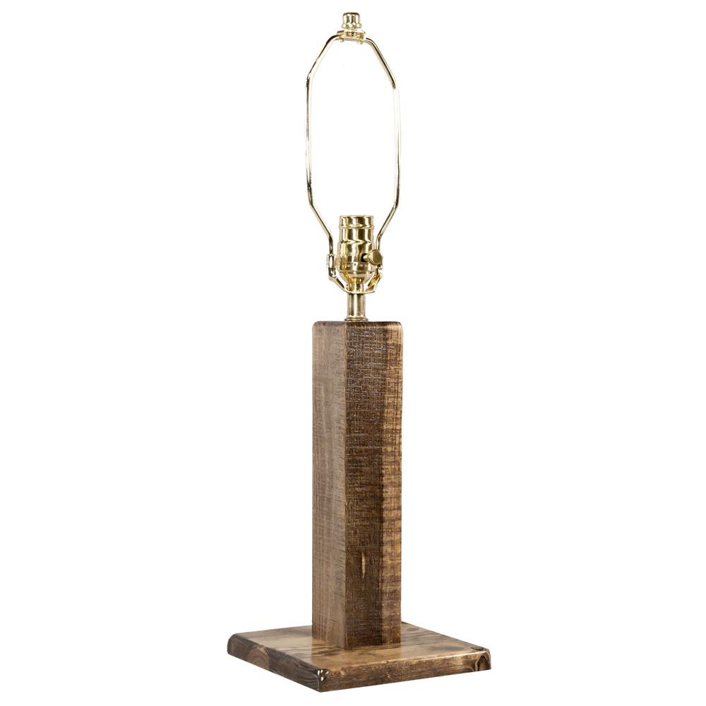 Homestead Collection Table Lamp, Stain & Clear Lacquer Finish. Picture 3