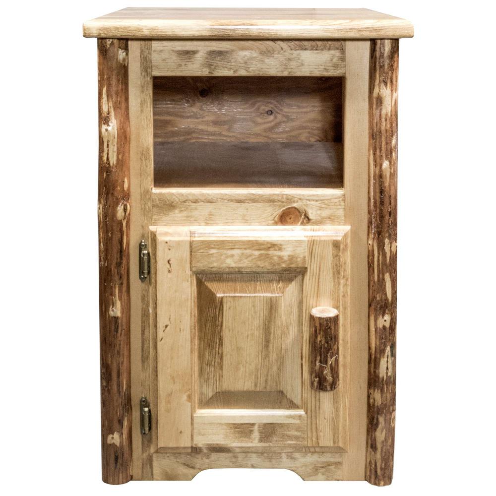 Glacier Country Collection End Table w/ Door, Left Hinged. Picture 2