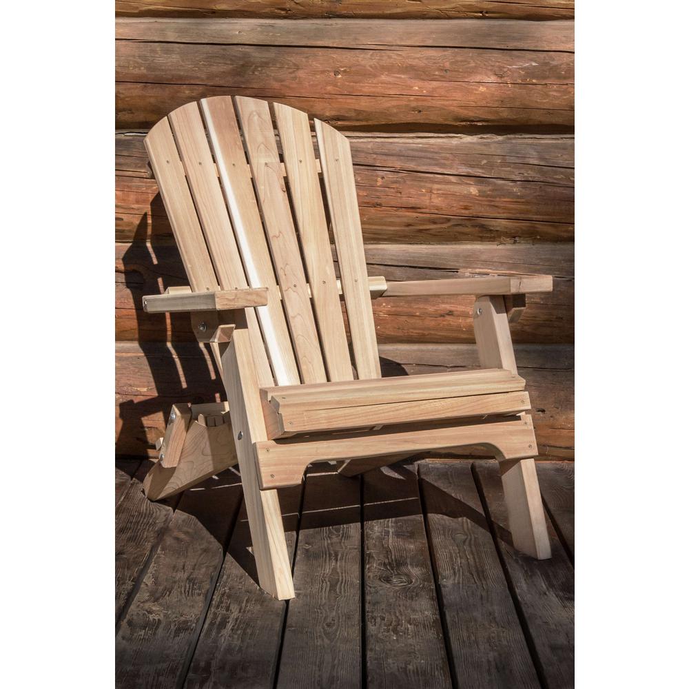 Western Red Cedar Adirondack Chair, Ready to Finish. Picture 4
