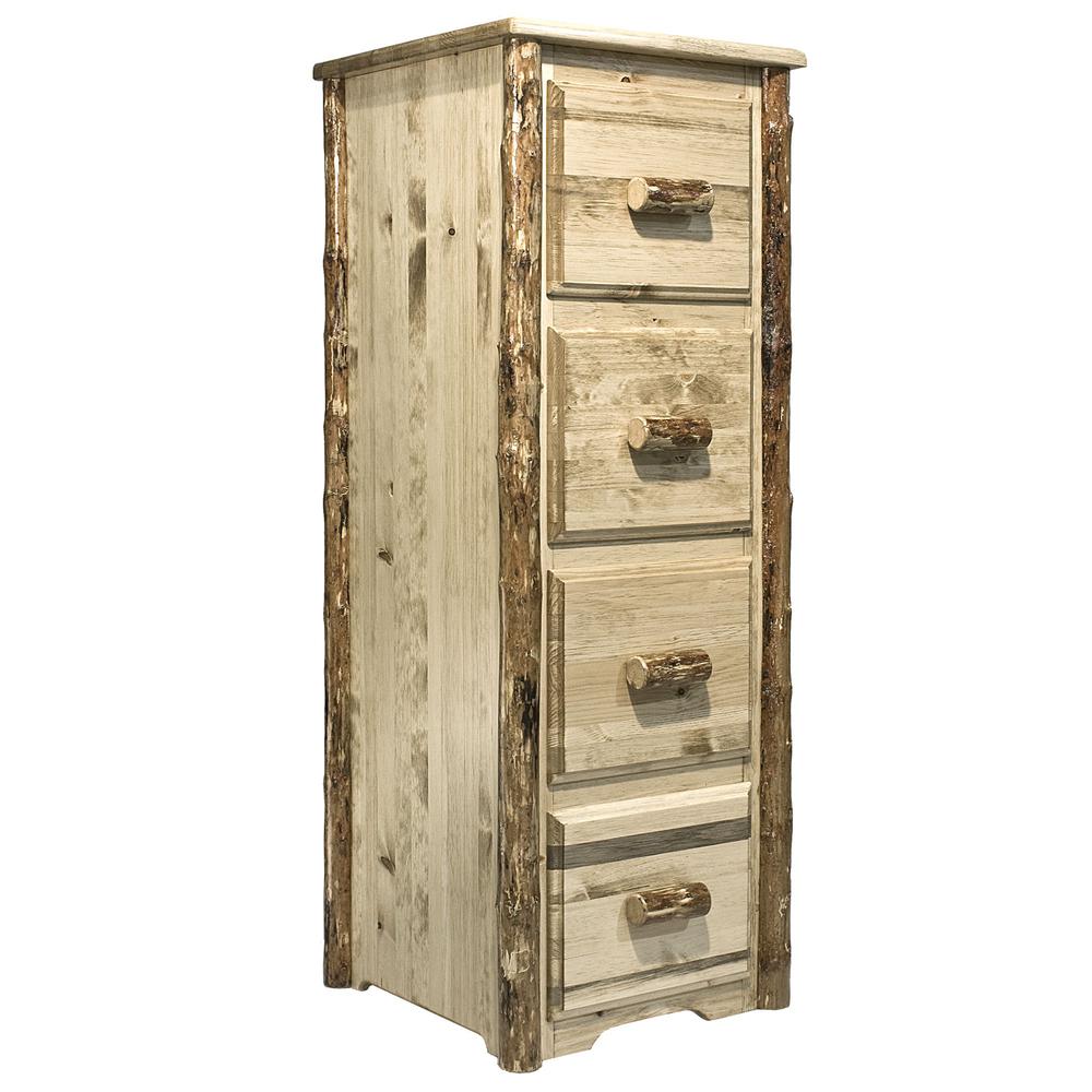 Glacier Country Collection 4 Drawer File Cabinet. Picture 1