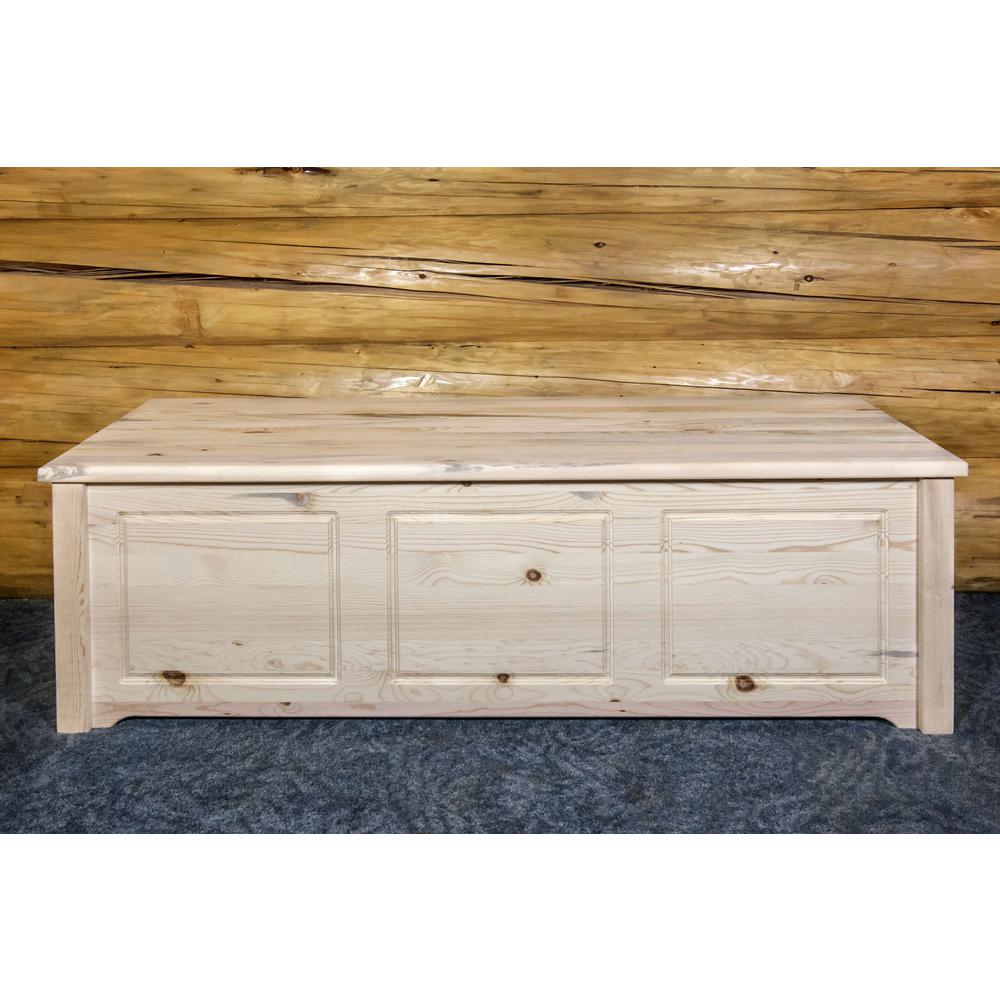 Homestead Collection Blanket Chest, Clear Lacquer Finish. Picture 4