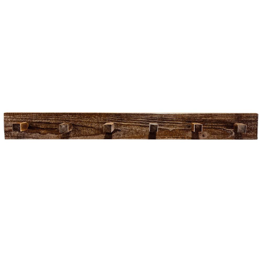 Homestead Collection Coat Rack, 4 Foot, Stain & Clear Lacquer Finish. Picture 1