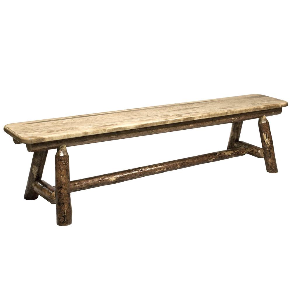 Glacier Country Collection Plank Style Bench, 6 Foot. Picture 1
