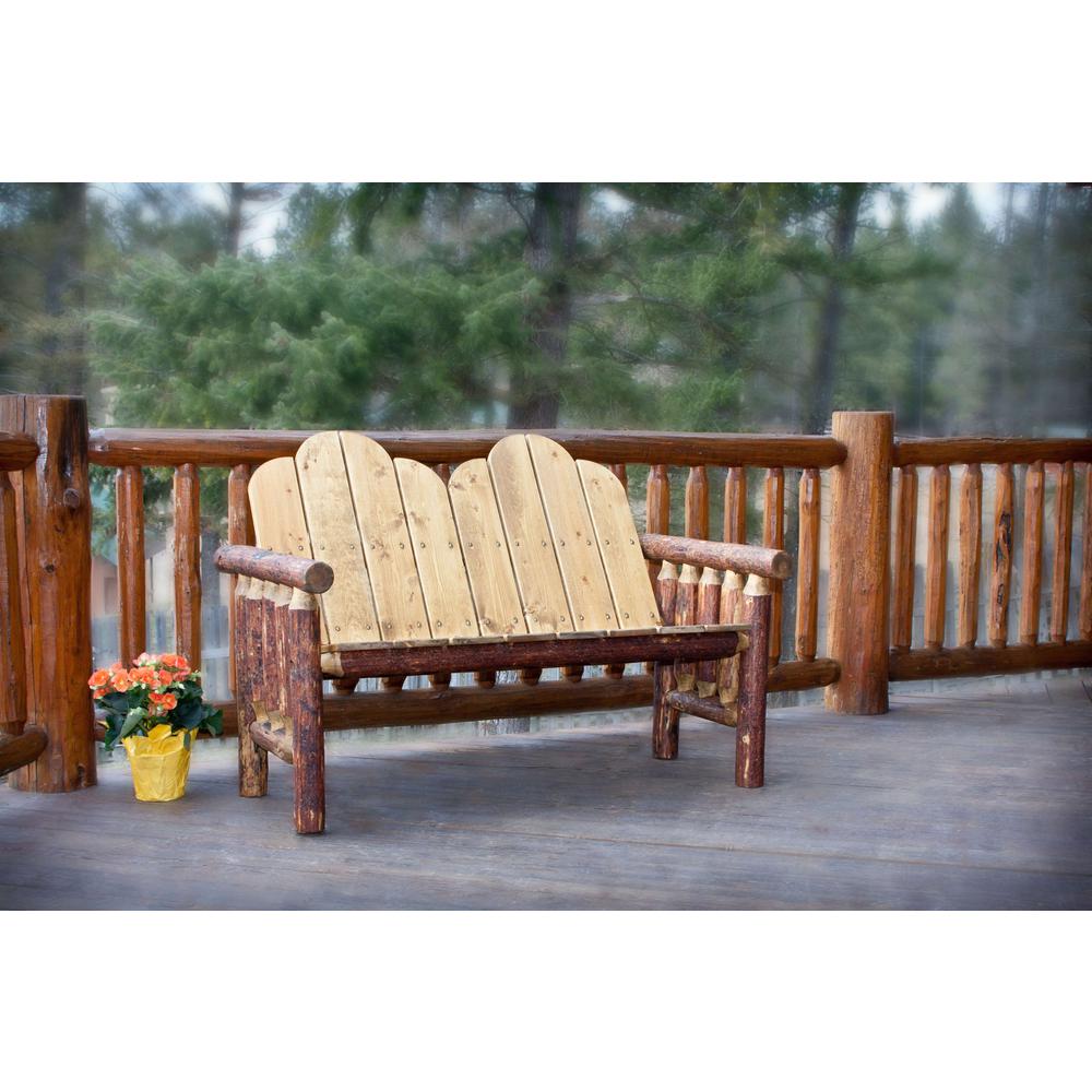 Glacier Country Collection Deck Bench, Exterior Stain Finish. Picture 5
