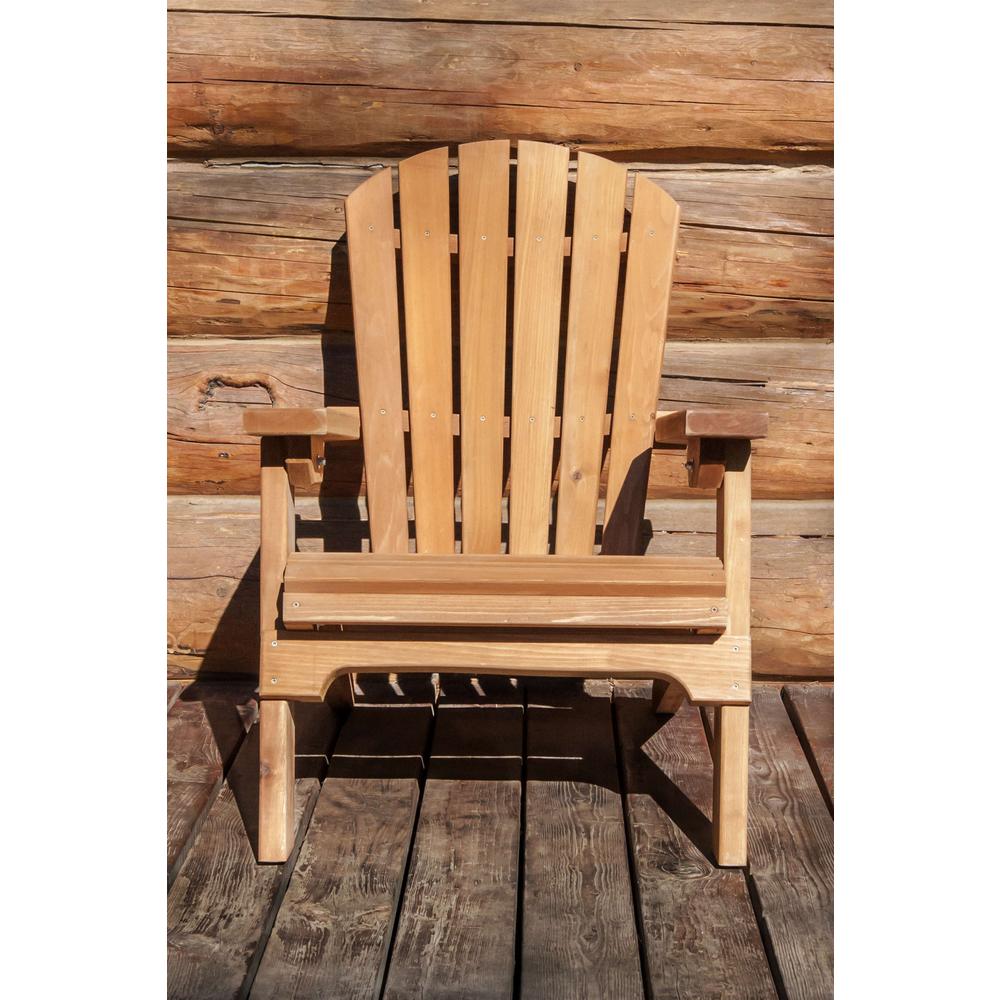 Western Red Cedar Adirondack Chair, Exterior Stain Finish. Picture 4
