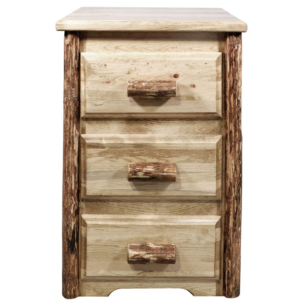 Glacier Country Collection Nightstand with 3 Drawers. Picture 2