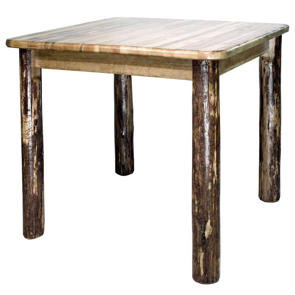 Glacier Country Collection Counter Height Square 4 Post Dining Table. Picture 1