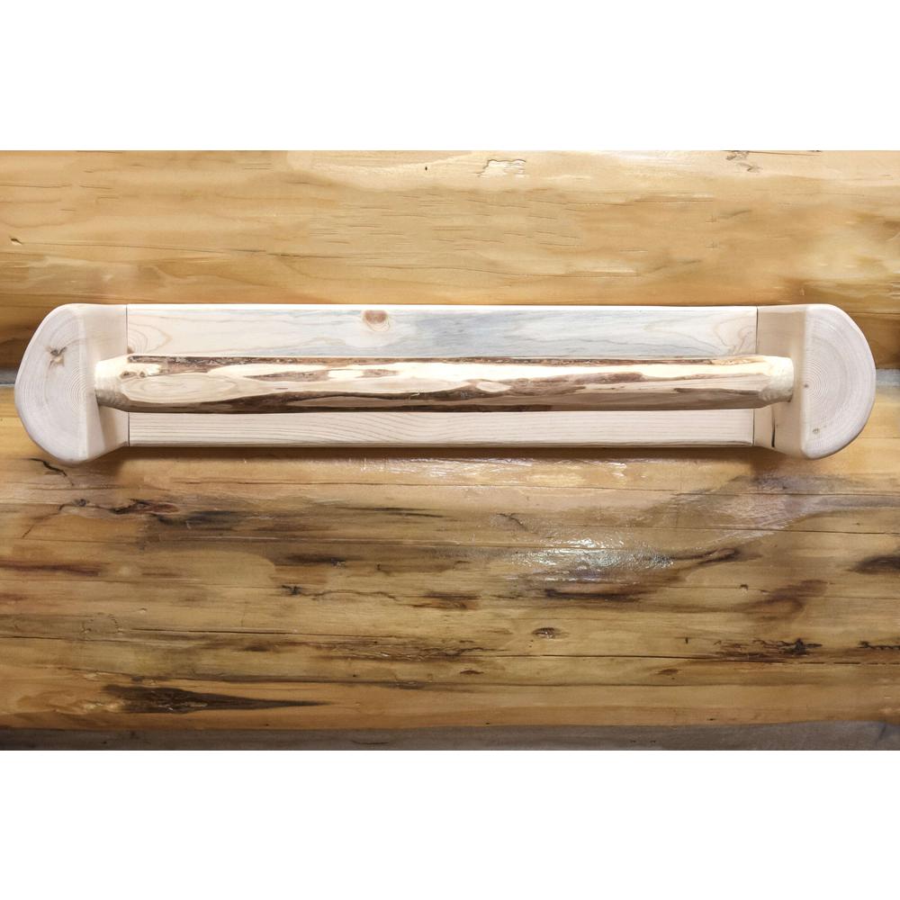 Montana Collection Towel Rack, Clear Lacquer Finish. Picture 2