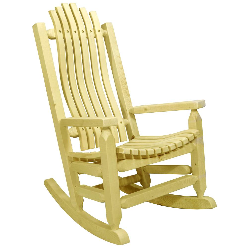 Homestead Collection Adult Rocker, Clear Exterior Finish. Picture 1