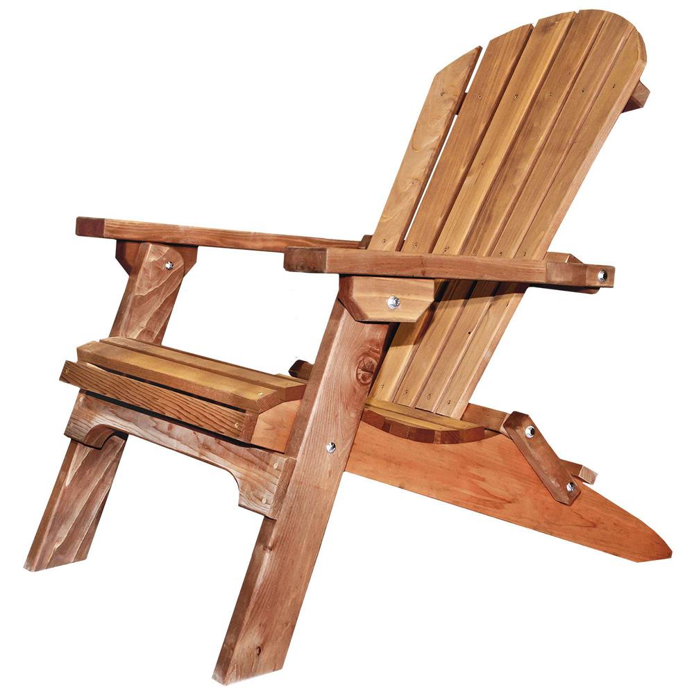 Western Red Cedar Adirondack Chair, Exterior Stain Finish. Picture 2