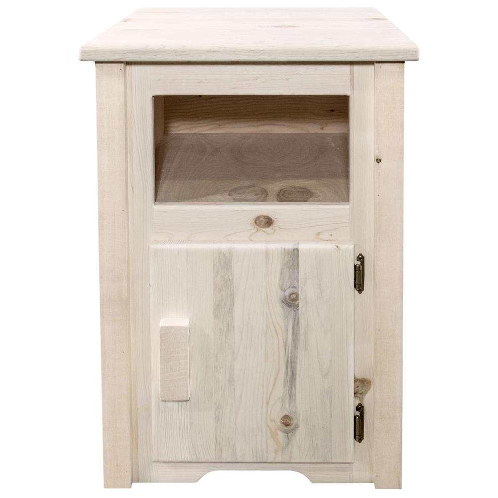 Homestead Collection End Table w/ Door, Right Hinged, Ready to Finish. Picture 2